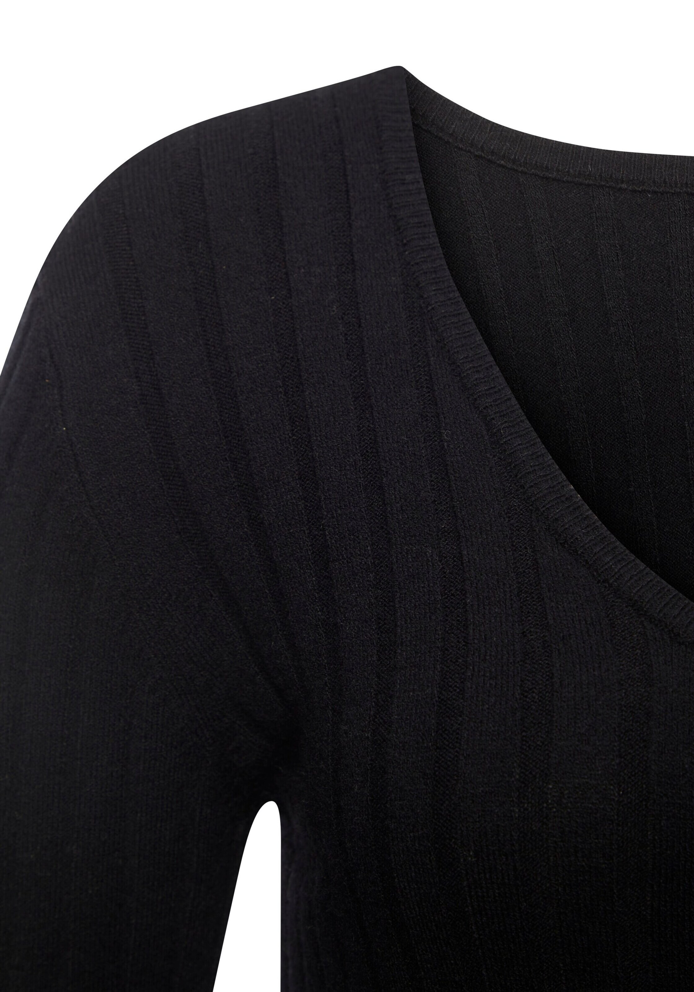 FRENCH CONNECTION Stickad klänning i svart