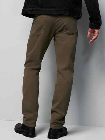 MEYER Slimfit Broek in Bruin