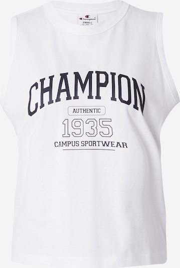 Champion Authentic Athletic Apparel Haut en noir / blanc, Vue avec produit