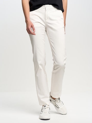 BIG STAR Regular Chino Pants 'Ranita' in White: front