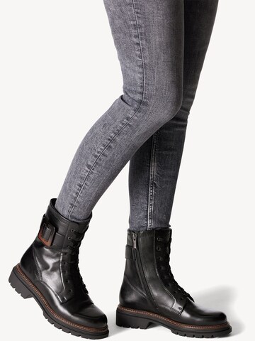 Tamaris Schnürstiefelette in Schwarz