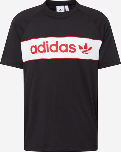 ADIDAS ORIGINALS T-Shirt 'Archive' in rot / schwarz / weiß, Produktansicht