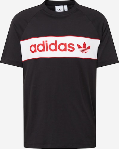 ADIDAS ORIGINALS Shirt 'Archive' in Red / Black / White, Item view