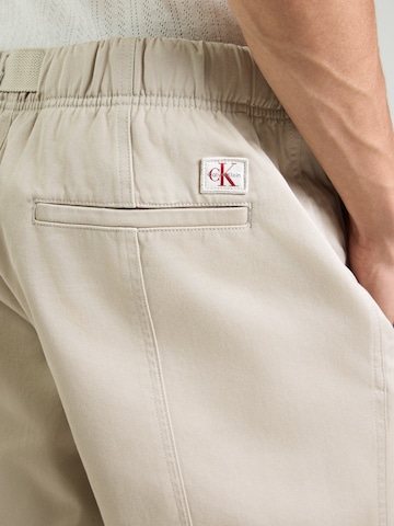 Baggy Pantalon Calvin Klein Jeans en beige