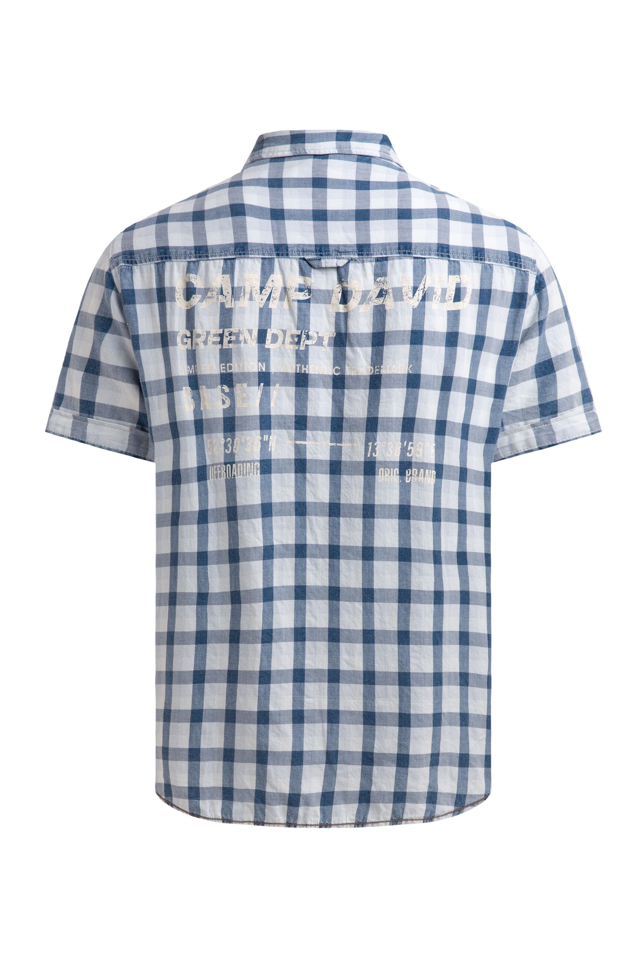 CAMP DAVID Regular fit Button Up Shirt in Blue