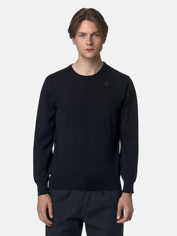 K-Way Pullover 'K-WAY SEBASTIEN MERINO PULLOVER Maglieria'‌‌‌‌‌‌‌‌‌ in Blau