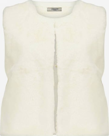 Gilet 'FUZZY' Deeluxe en blanc : devant