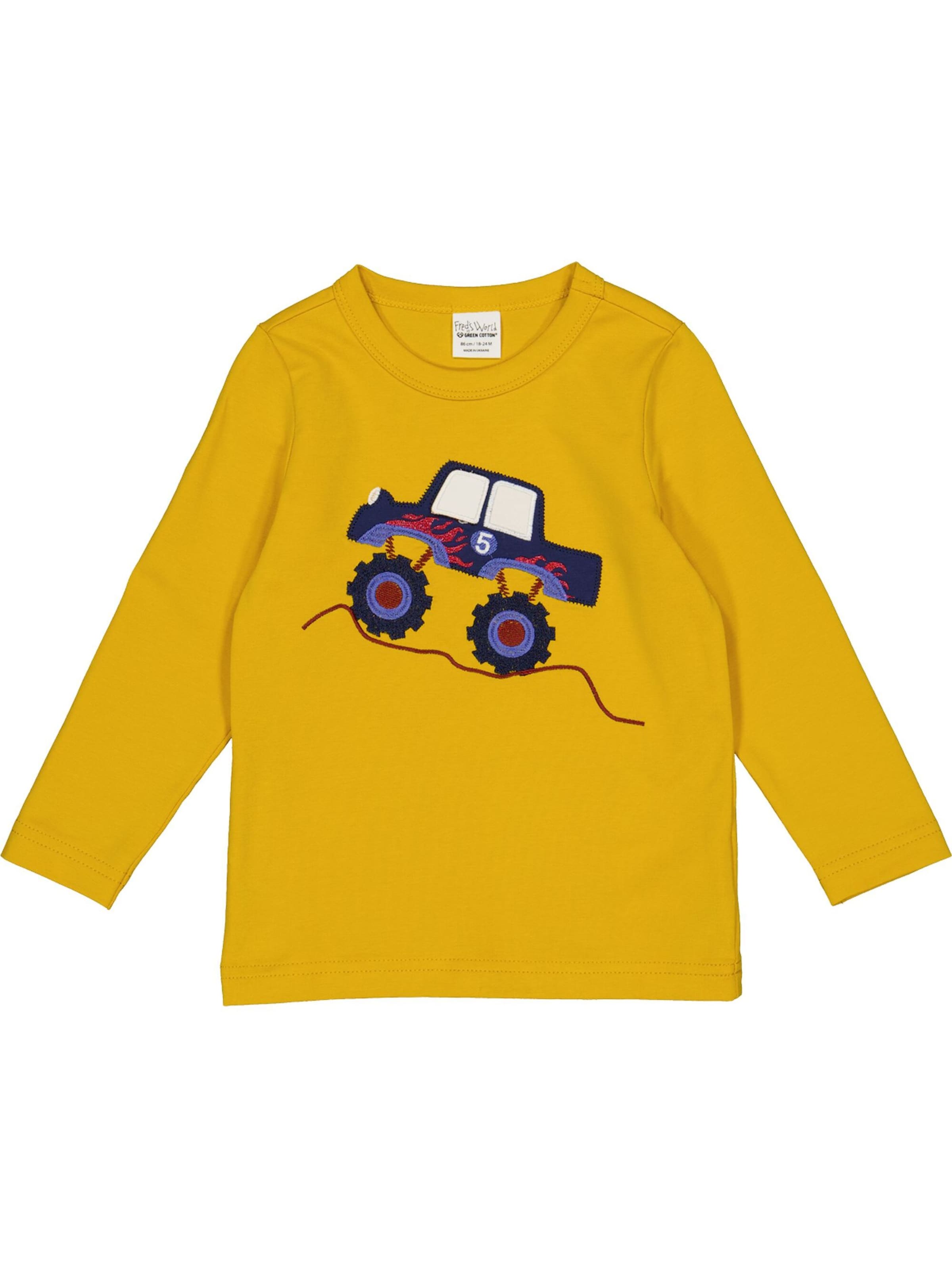 Fred's World by GREEN COTTON Shirt in Geel: voorkant
