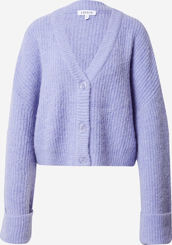 EDITED Knit Cardigan 'Violetta' in Purple: front