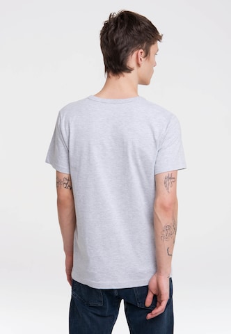 LOGOSHIRT T-Shirt 'Der kleine Maulwurf' in Grau