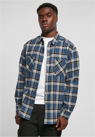 Coupe regular Chemise 'Lake' Urban Classics en bleu : devant