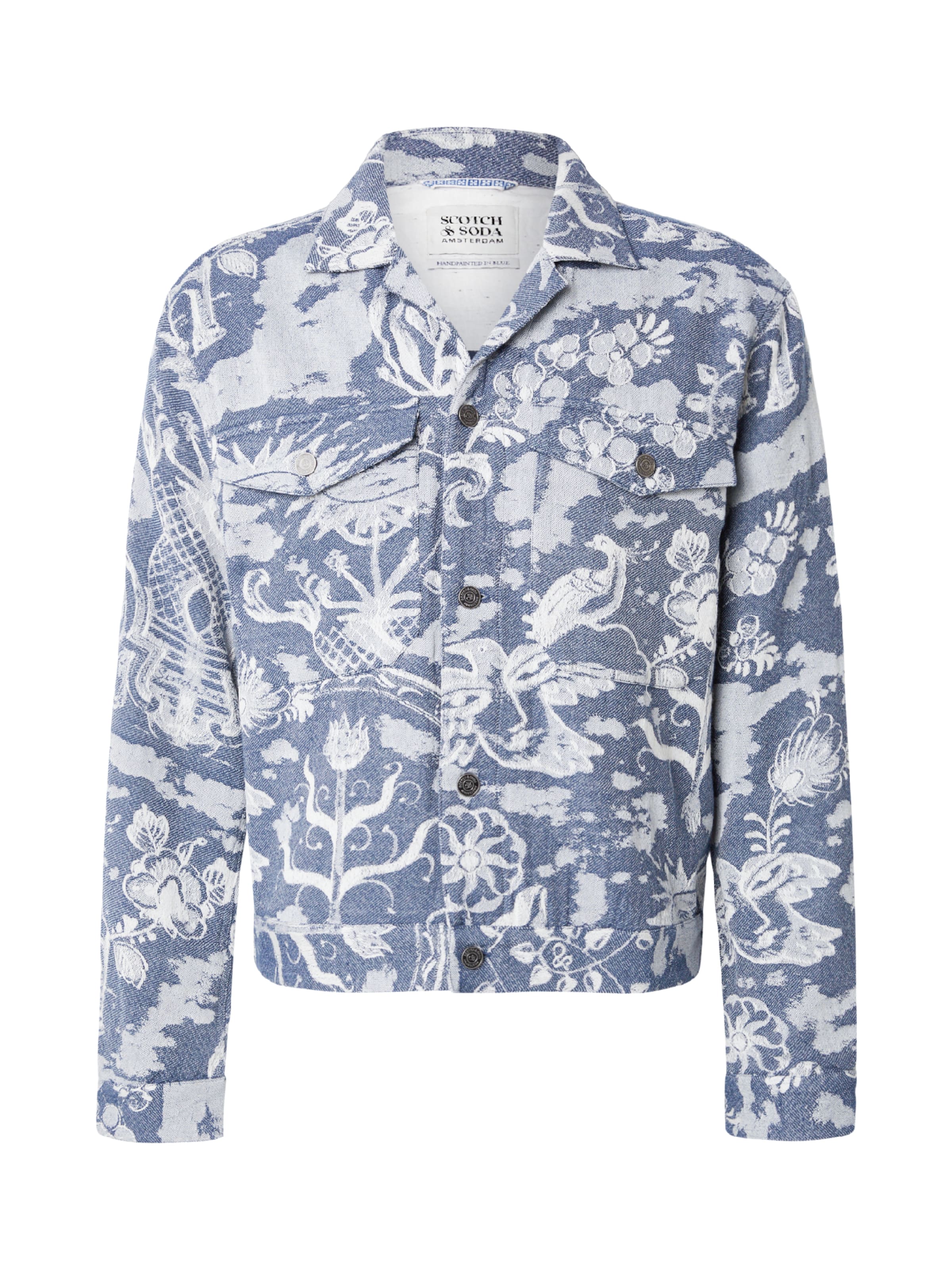 SCOTCH & SODA Kurtka przejściowa 'Delfts' w kolorze niebieski: przód