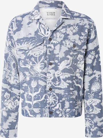 SCOTCH & SODA Välikausitakki 'Delfts' värissä sininen: etupuoli