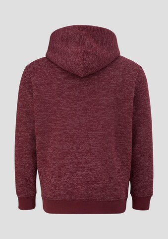 s.Oliver Men Big Sizes Zip-Up Hoodie in Red