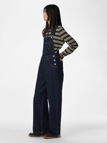 Loosefit Pantaloni con pettorina 'PCGrace' di PIECES in blu