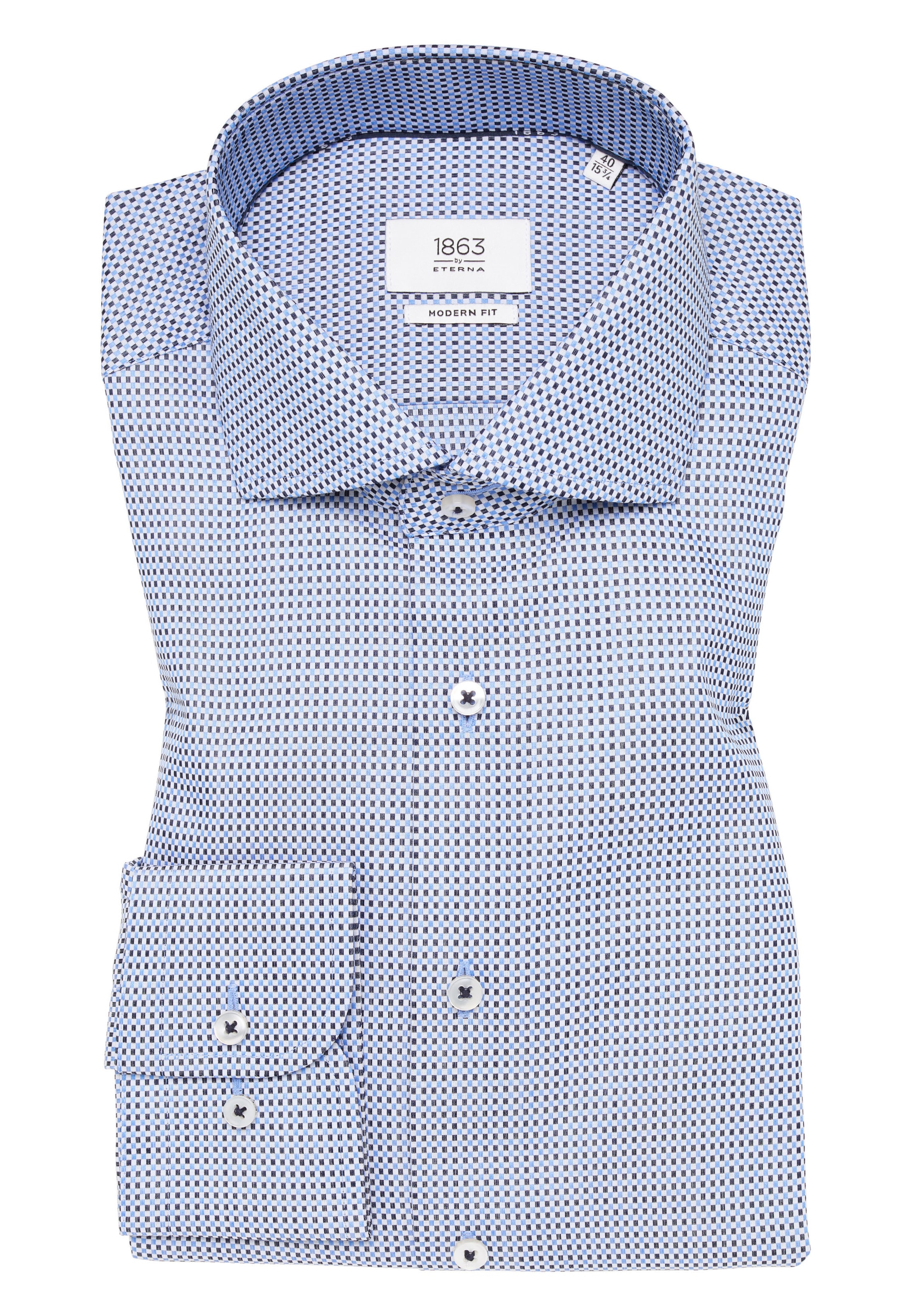 ETERNA Regular fit Business shirt in Blue