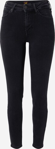 Lee Skinny Jeans 'FOREVER' in Zwart: voorkant