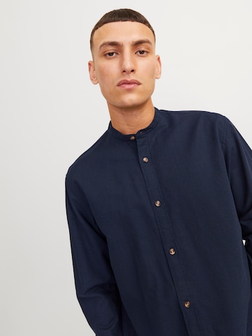JACK & JONES Comfort Fit Skjorte 'JJSummer Band' i blå