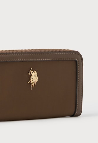 U.S. POLO ASSN. - Cartera 'HOUSTON' en marrón: frente