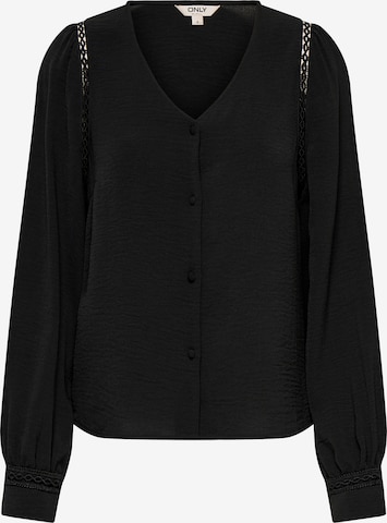 Camicia da donna 'ONLLUVE METTE' di ONLY in nero: frontale