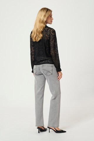 Chemisier 'CR Tiley' Cream en noir