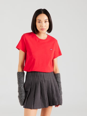 LEVI'S ® Shirt 'Perfect Tee' in Rood: voorkant