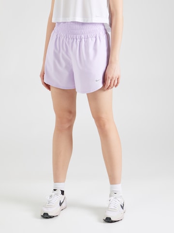 NIKE Normální Sportovní kalhoty 'ONE' – fialová: přední strana