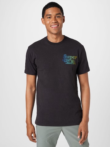 Superdry T-Shirt 'Cali' in Schwarz: predná strana