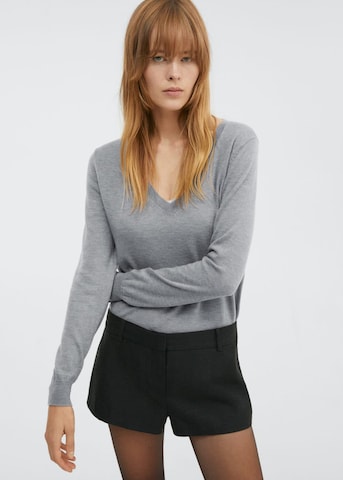 Pull-over 'Serranov' MANGO en gris : devant