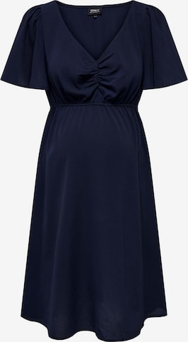 Only Maternity Dress in Blue: front