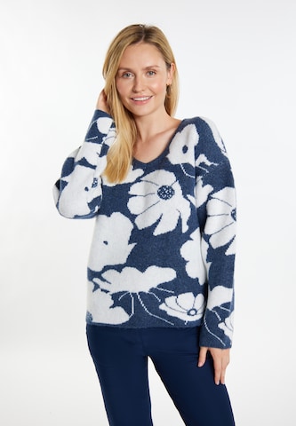 Pull-over 'Lurea' Usha en bleu : devant