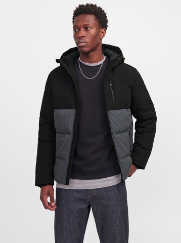 JACK & JONES Winter Jacket 'JJEBecks' in Grey: front