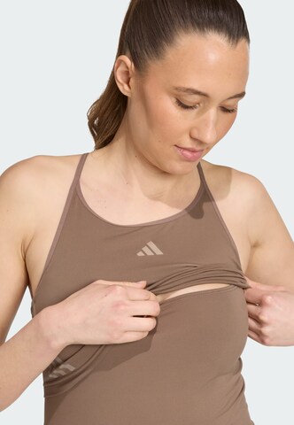 T-shirt fonctionnel ADIDAS PERFORMANCE en marron