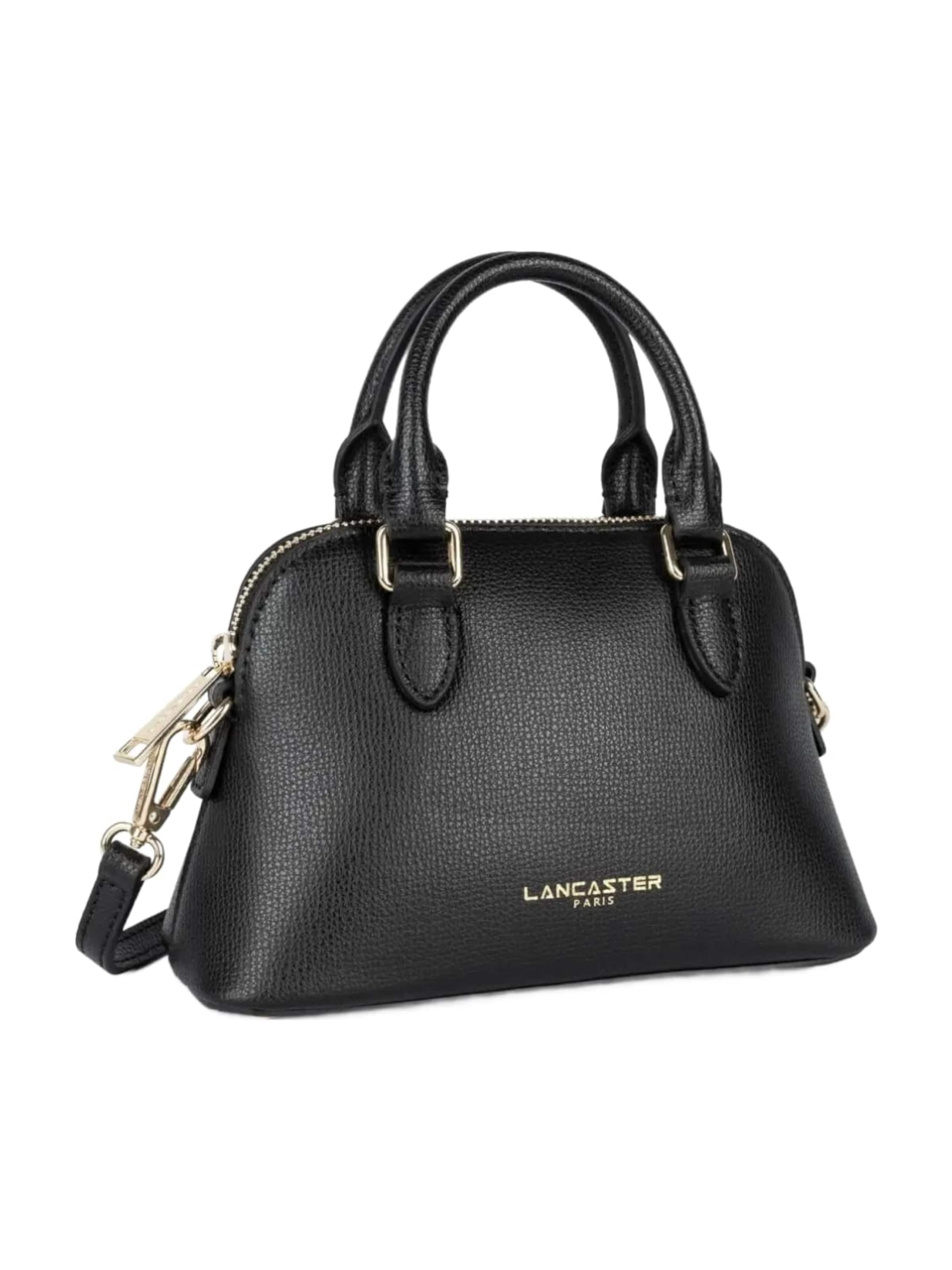 LANCASTER Paris Handväska 'Lancaster Sac demi lune Zippé S Sierra Jia Noir' i svart