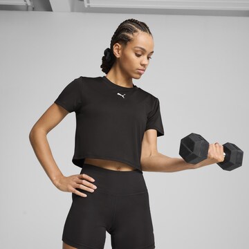 T-shirt fonctionnel 'Tad Essentials' PUMA en noir : devant