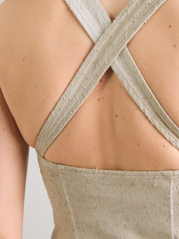 WEEKDAY - Top 'Belina' en beige