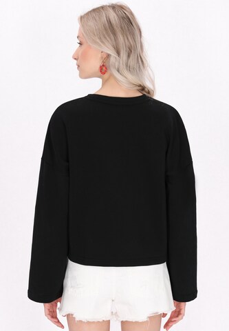 Sweat-shirt 'Boho' IZIA en noir