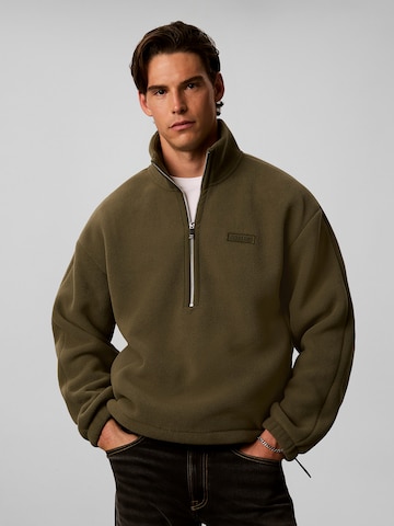 Sweat-shirt Calvin Klein en vert : devant