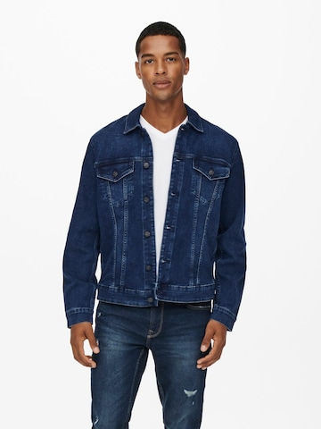 Veste mi-saison Only & Sons en bleu