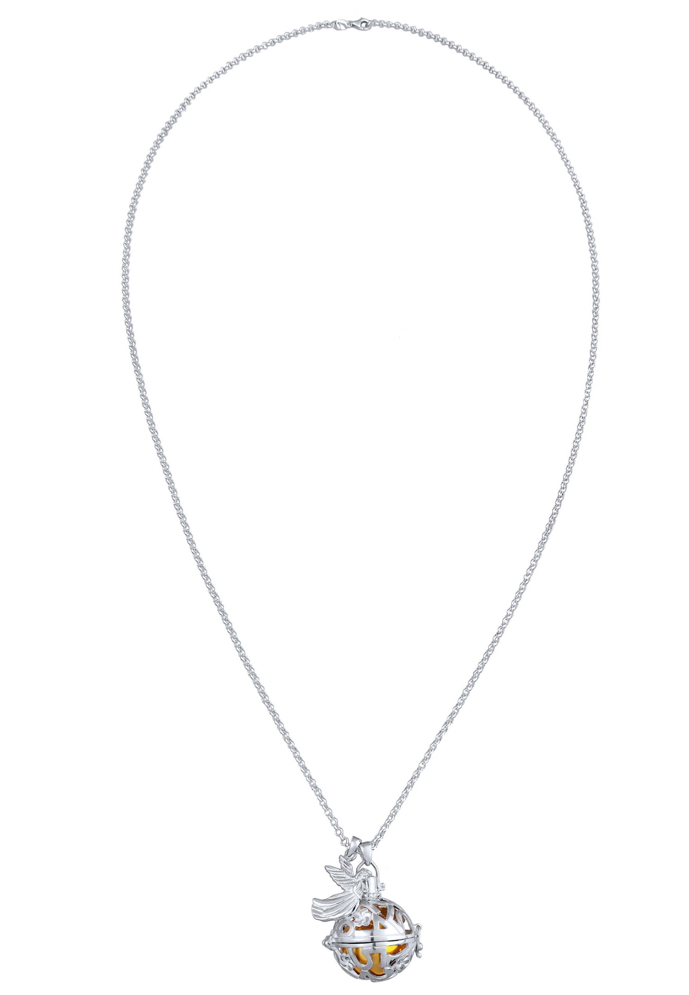 Nenalina Ketting ' Engel' in Zilver: voorkant