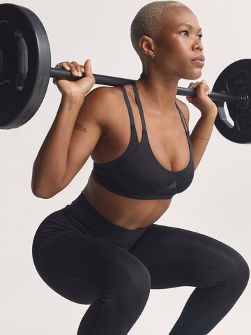 Bustier Soutien-gorge de sport 'OPT STRP LS BRA' ADIDAS PERFORMANCE en noir