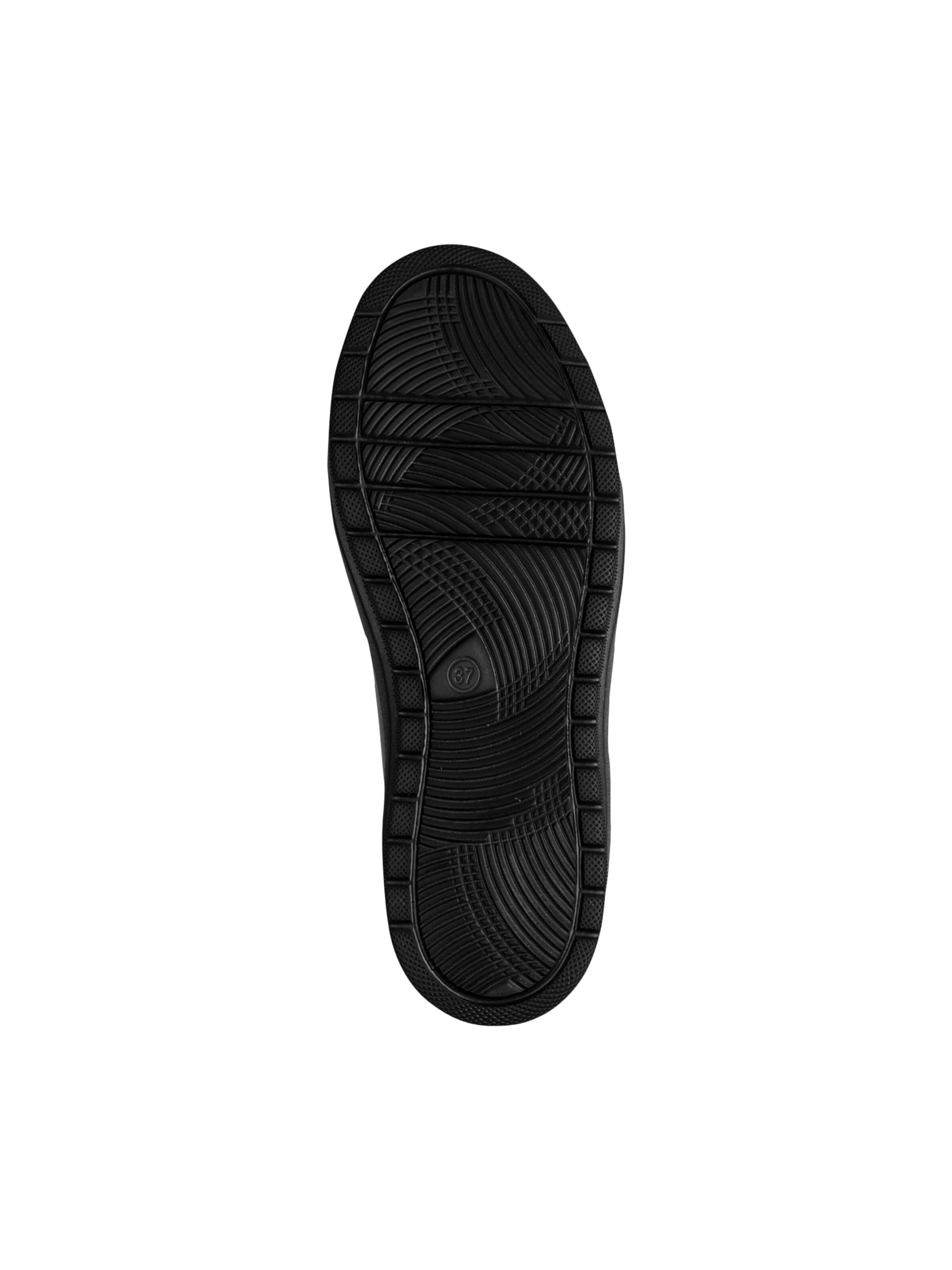 JANA Sportieve veterschoen 'Tamaris Schnür-Sneaker' in Zwart