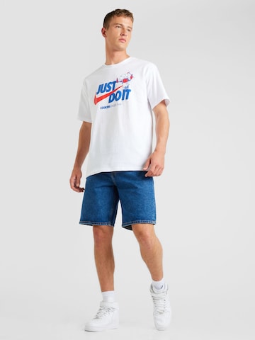balts Nike Sportswear T-Krekls 'M90'