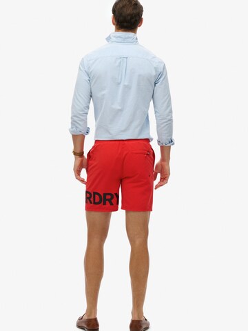 Superdry Zwemshorts in Rood