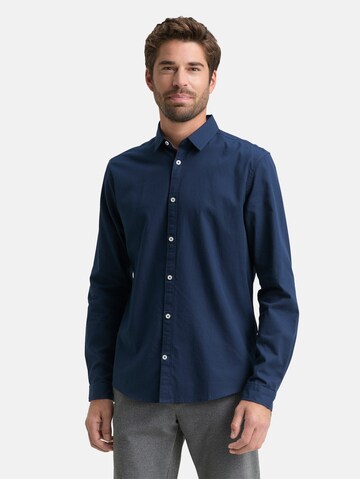 TOM TAILOR Slim Fit Hemd in Blau: Vorderseite