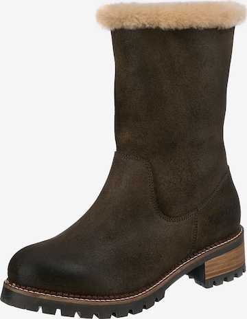 Blue Heeler Snow Boots 'Miracat' in Brown: front