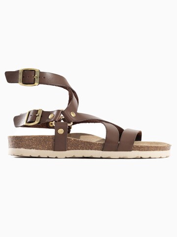 Bayton Sandalen met riem 'Armidale' in Bruin