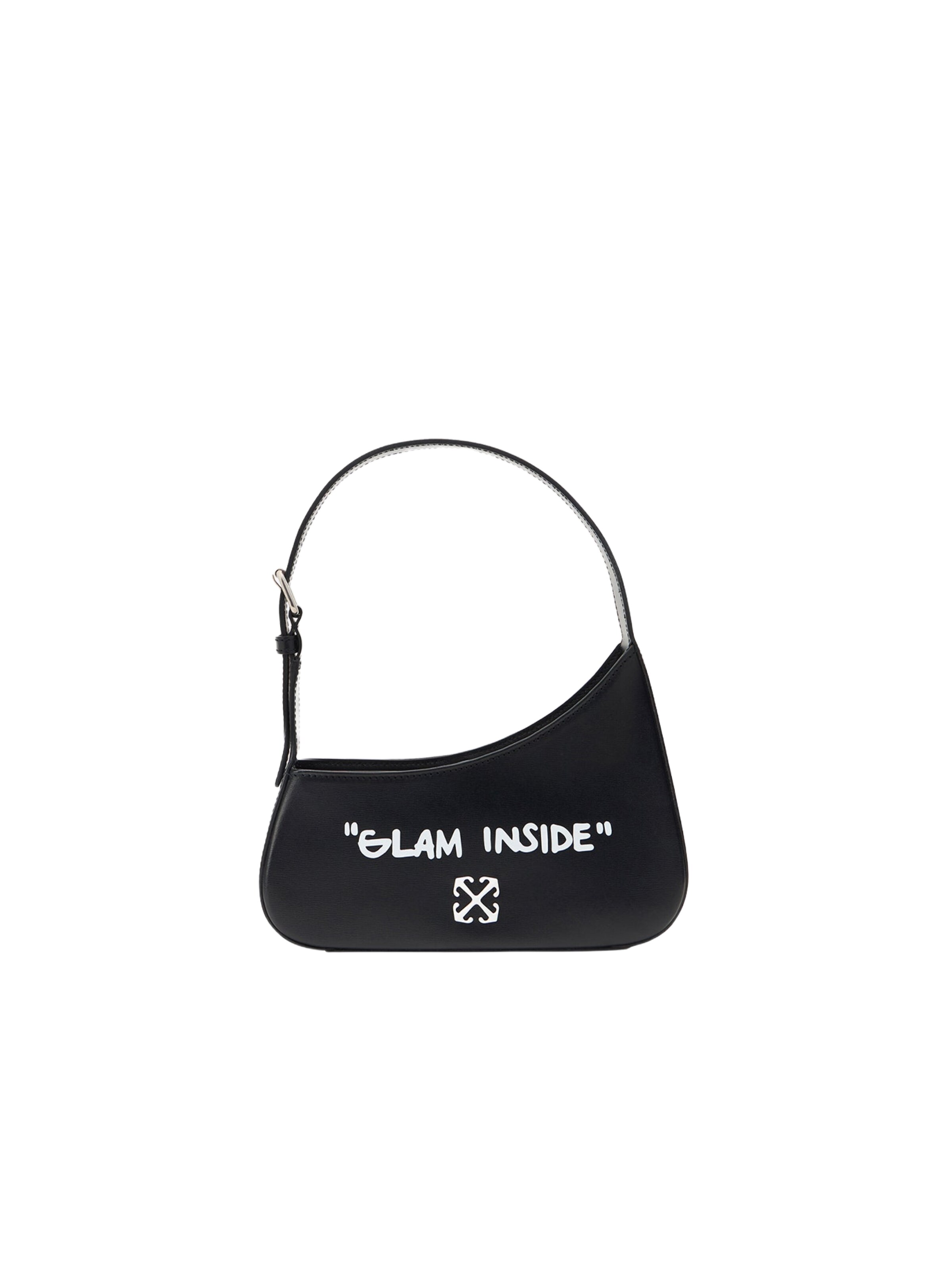 Off-White Crossbody Bag in Black: front