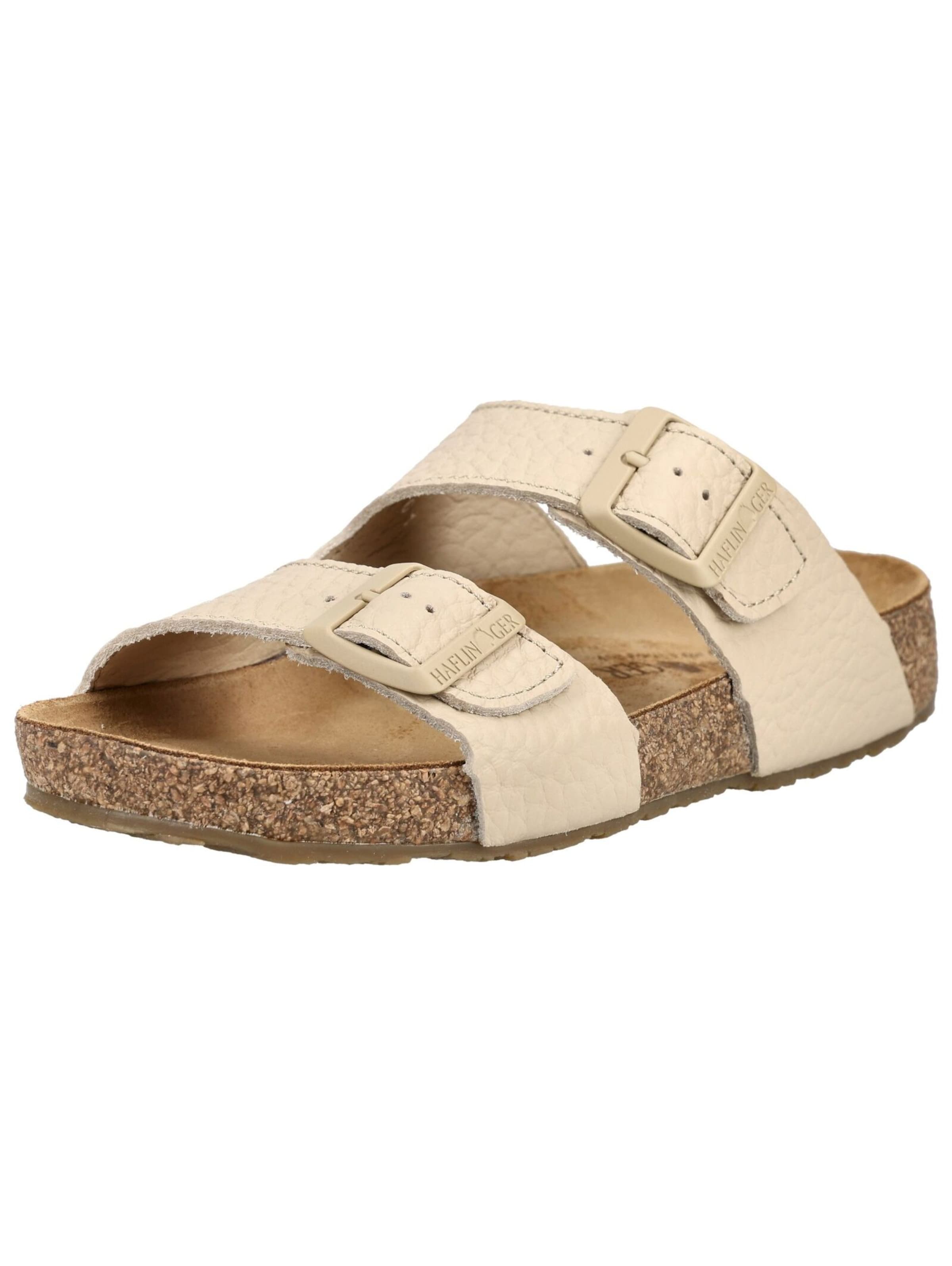 HAFLINGER Pantolette in Beige: Vorderseite
