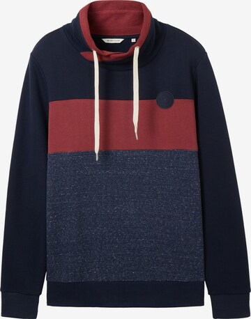 Sweat-shirt TOM TAILOR en rouge : devant